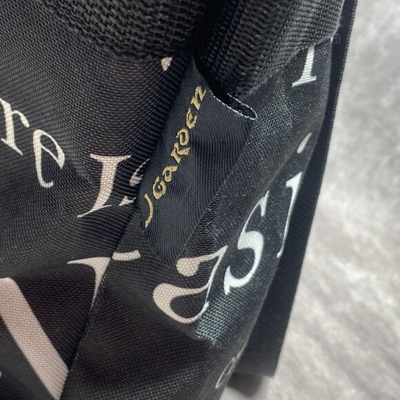 Las Vegas  Theme Black Tote Bag With Zipper Closure & Interior Pocket - Picture 3 of 12